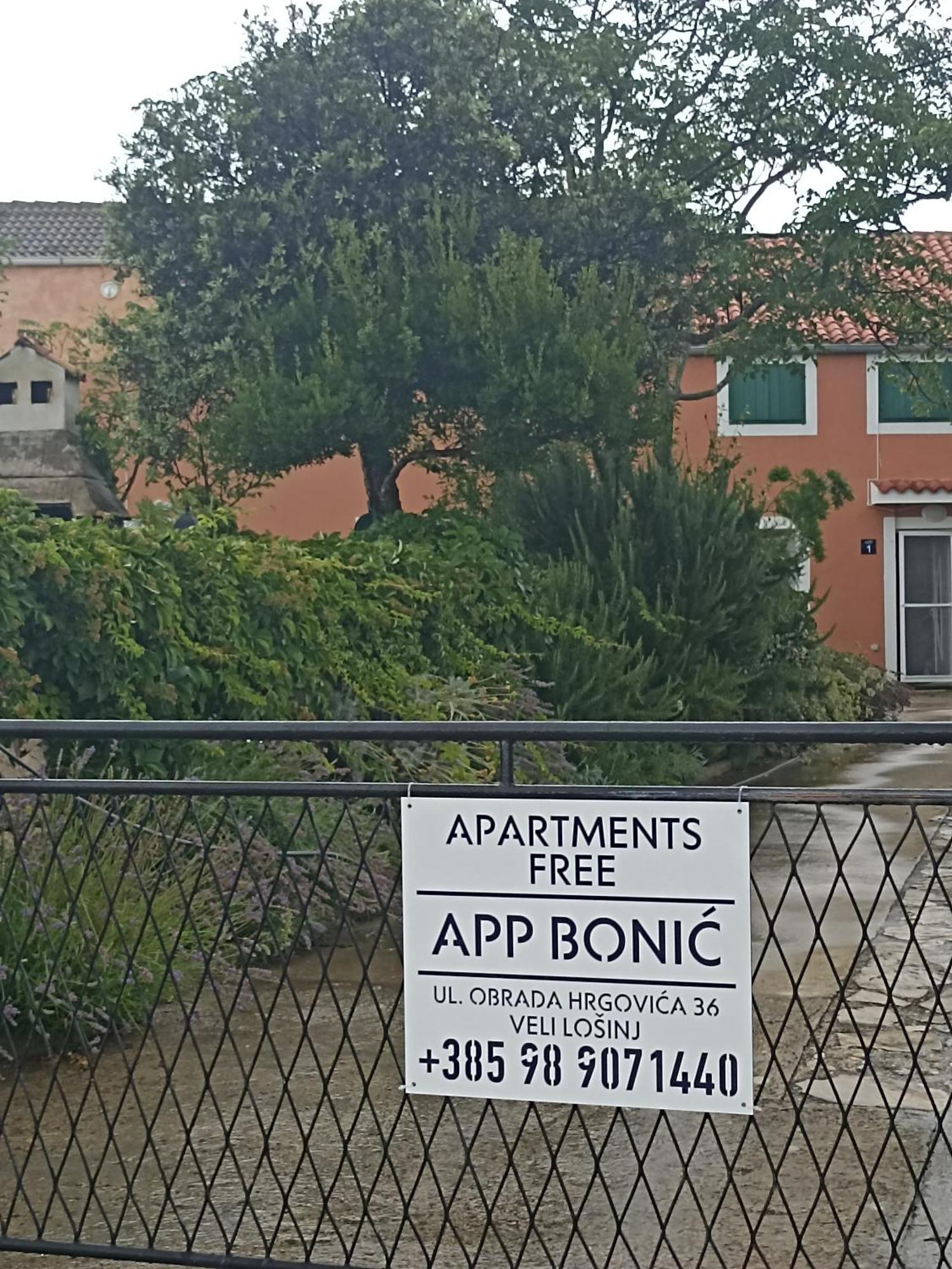 App Bonic Apartment Veli Losinj Exterior photo